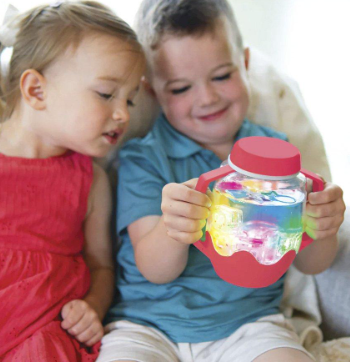 Sensory Play Jar Red - Glo Pals