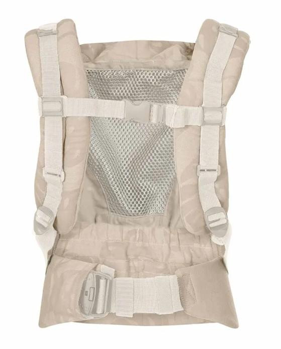 Mochila Porteo E-Carrier Mesh Taupe Leaves - Quokkababy
