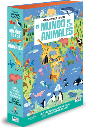 Libro+ Puzle El Mundo De Los Animales - Manolito Books