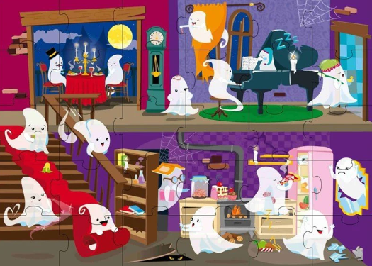 Libro+Puzle Gigante La Casa Fantasma - Manolito Books