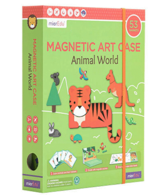 Magnetic Art Case Animal World - MierEdu