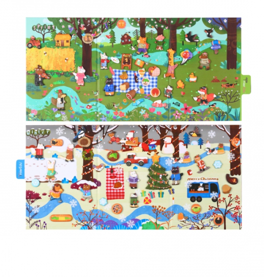 All About Four Seasons Puzzle Magnético - MierEdu
