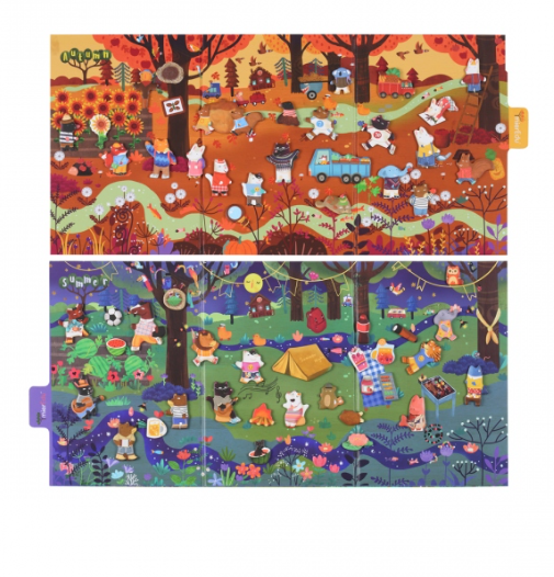 All About Four Seasons Puzzle Magnético - MierEdu