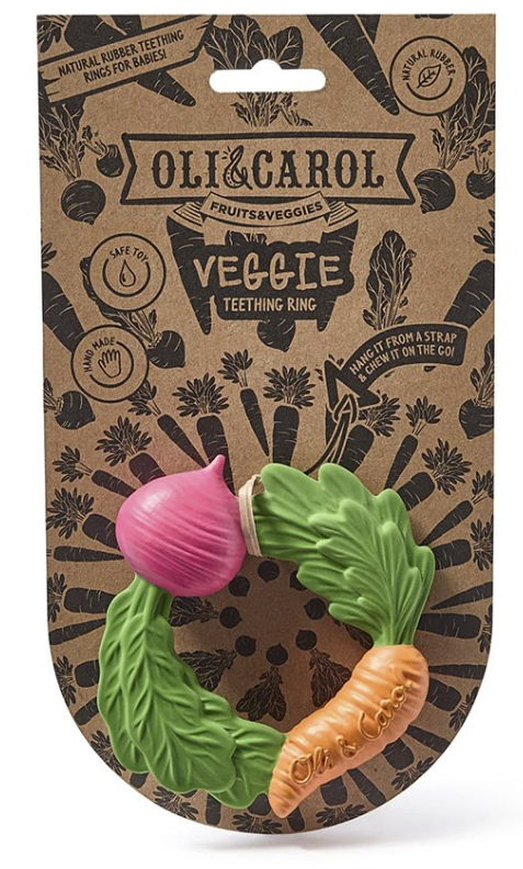 Mordedor Veggie Teething Ring - Oli& Carol