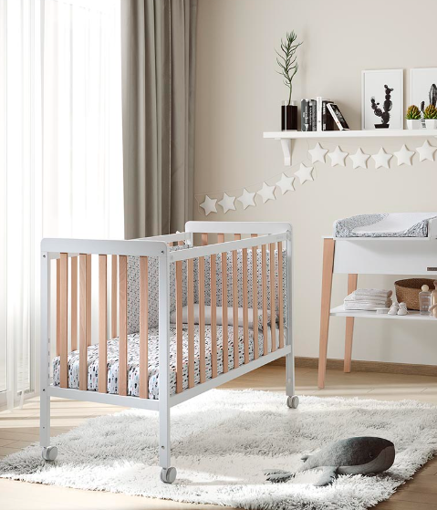 Cuna Nordika Blanco- Madera 120x60 - Micuna