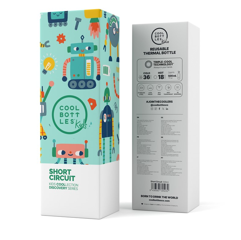 Botella Kids 500ml Short Circuit - Cool Bottles