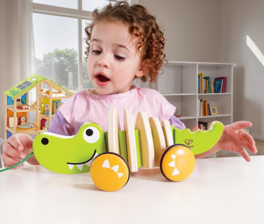Walk-A-Long Croc (Caja Descolorida) - Hape