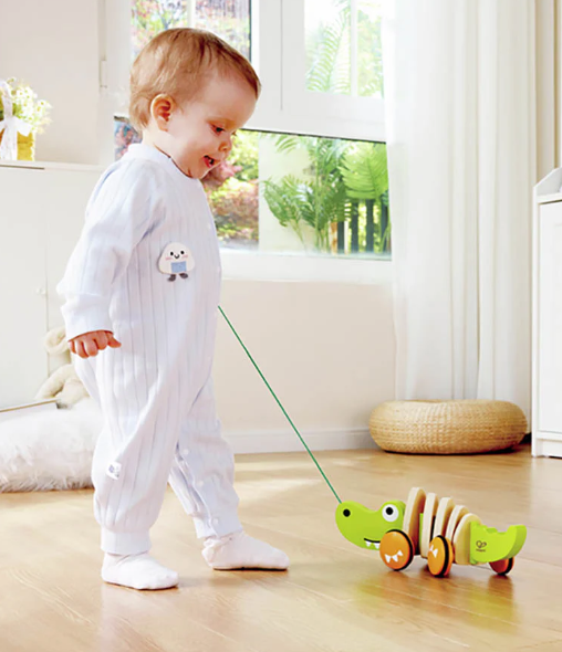 Walk-A-Long Croc (Caja Descolorida) - Hape
