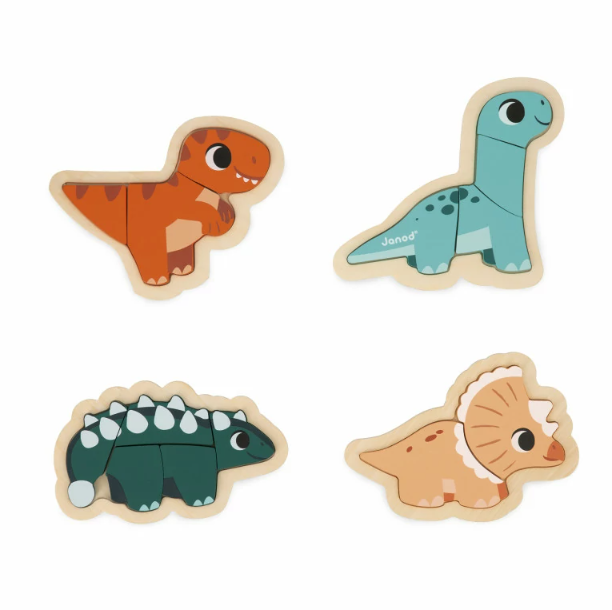 4 Puzzle Evolutivo Dino - Janod