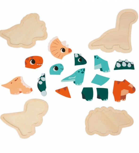 4 Puzzle Evolutivo Dino - Janod