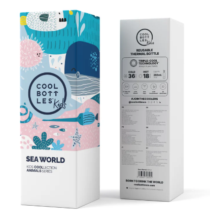 Botella Kids 260ml Sea World - Cool Bottles