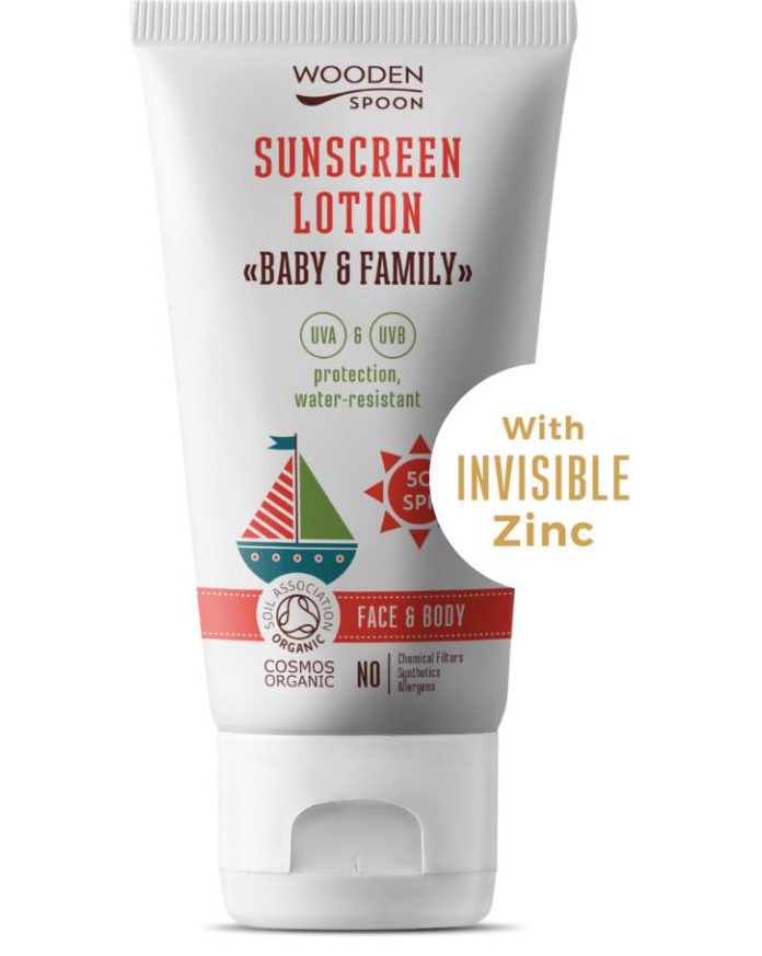 Protector Solar Mineral SPF 50 Cara/Cuerpo Bebé/Adulto 150ml - Wooden Spoon