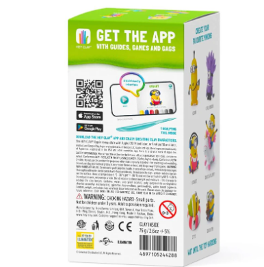 Plastilina Interactiva Stuart (5 botes) - Hey Clay