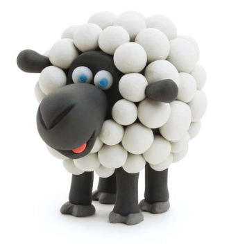Plastilina Interactiva Oveja (3 botes) - Hey Clay
