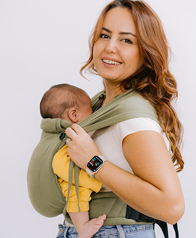 Mochila Porteo Tiny Oliva Desde 2.5Kg - Neko