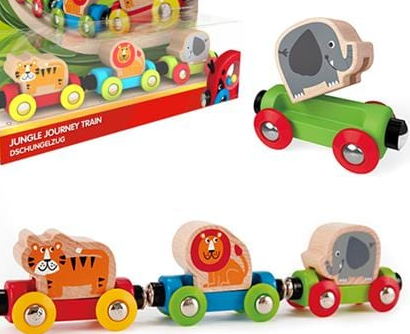 Animales tren - Hape (CAJA DETERIORADA POR EL SOL)