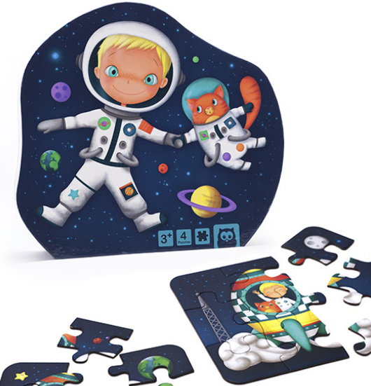 Puzzle Astronauta 4 en 1 - Eurekakids