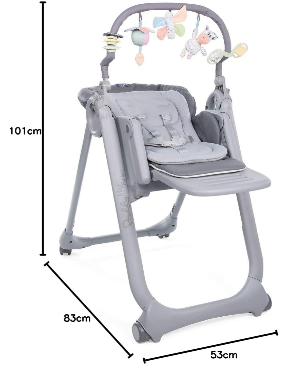 Trona Polly Gris - Chicco ÚLTIMA UNIDAD SOLO RECOGIDA EN TIENDA