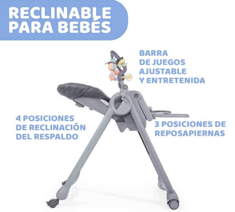 Trona Polly Gris - Chicco ÚLTIMA UNIDAD SOLO RECOGIDA EN TIENDA