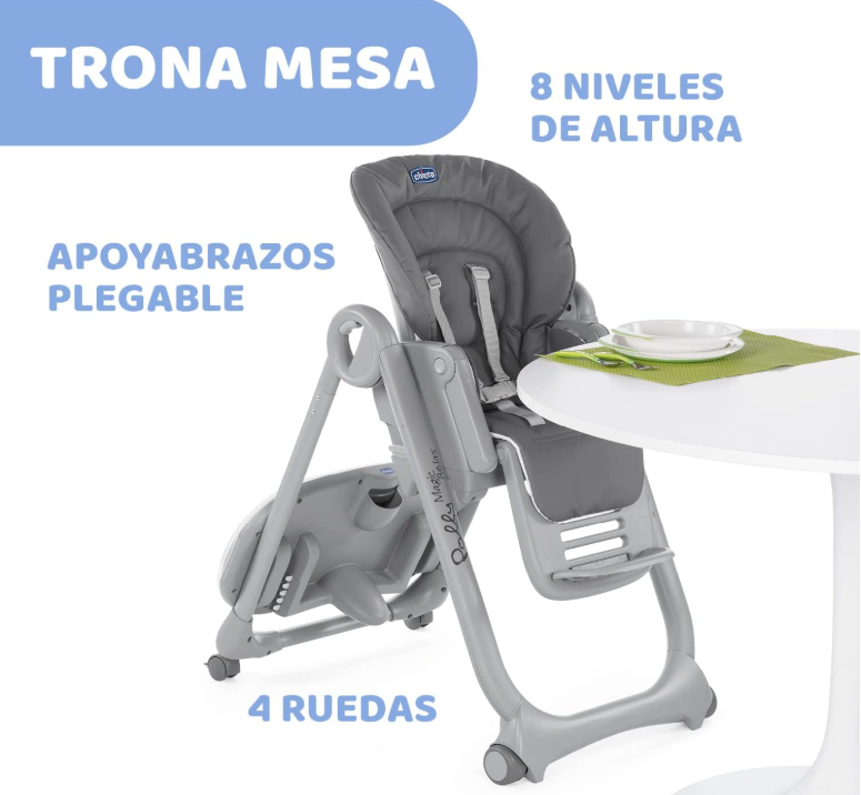 Trona Polly Gris - Chicco ÚLTIMA UNIDAD SOLO RECOGIDA EN TIENDA