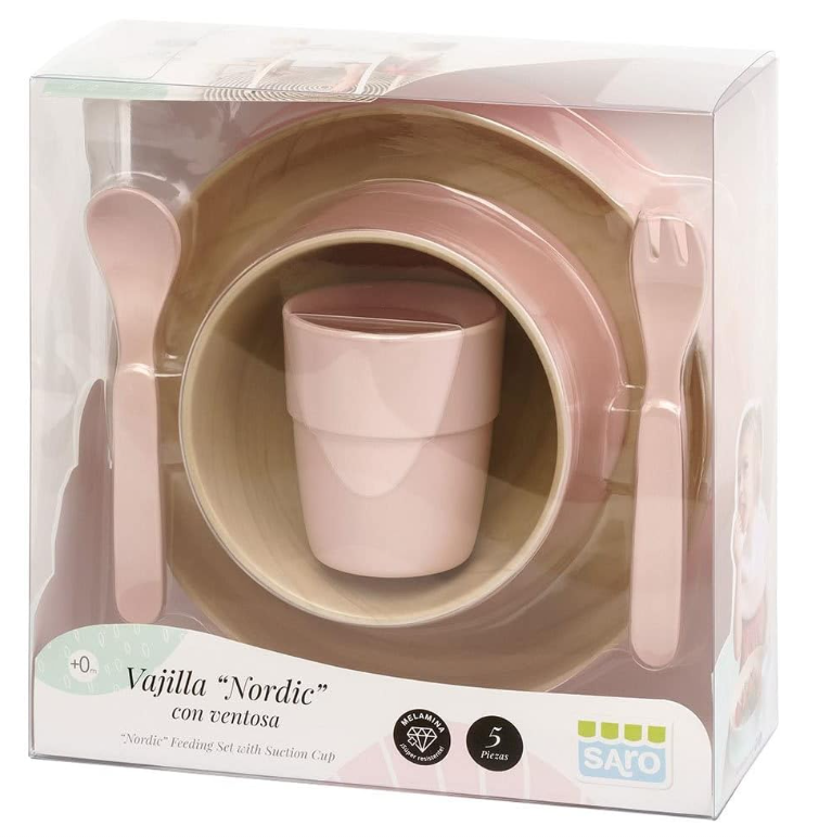 Set Vajilla Ventosa Nordic Rosa - Saro