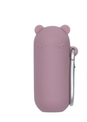 Pajita Gris Reutilizable, Estuche + Cepillo Limpiador