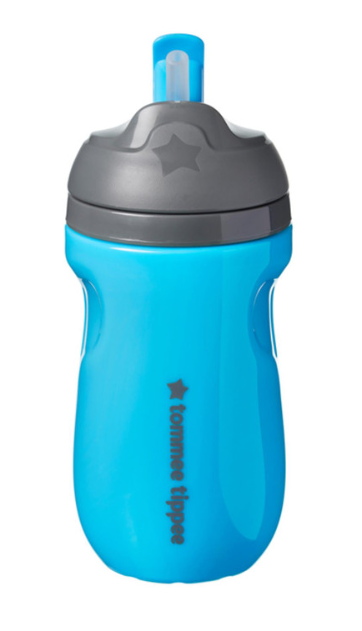 Pack de 2 Vasos con Pajita Aislados (12M+)Rojo y Azul | Antiderrames - Tommee Tippee