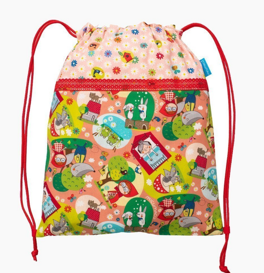 Talega Mochila Cordón Caperucitas Varias - Micumacu