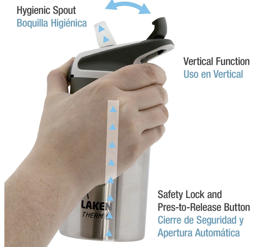Botella Acero Inox 350ml Summit DarkKhaki - Laken