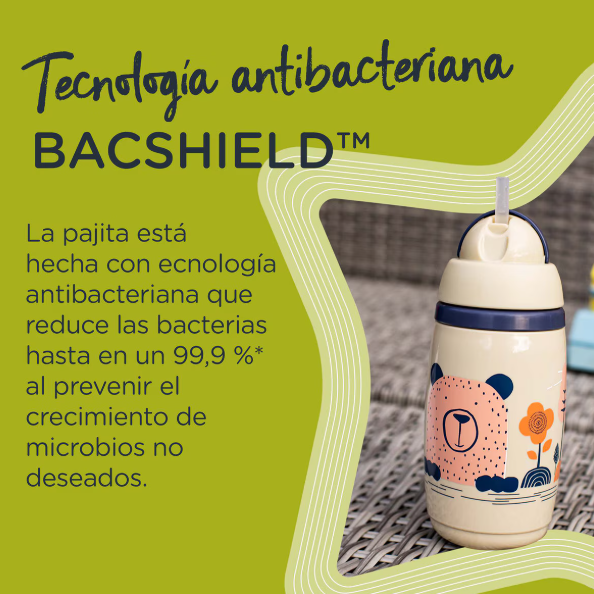 Vaso Térmico con Caña Superstar Rosa 266ml – Tommee Tippee