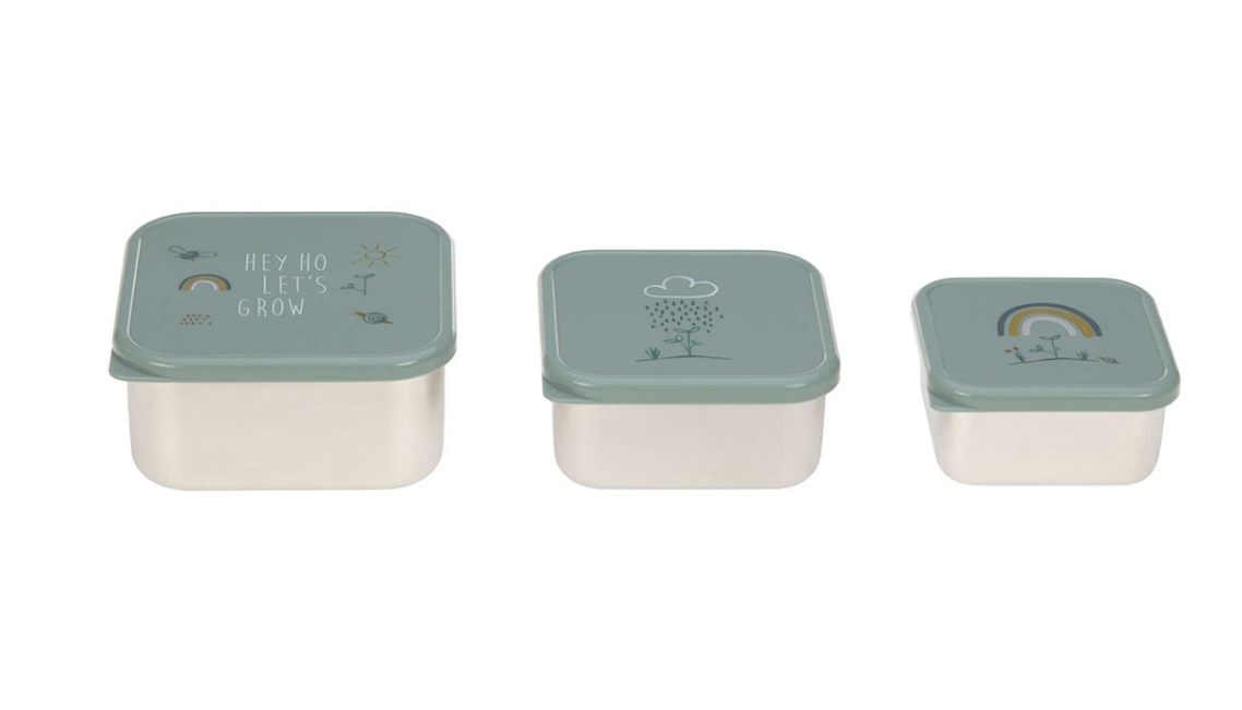 Set 3 Cajitas de Almuerzo Ancero Inox RainBox -Lässig