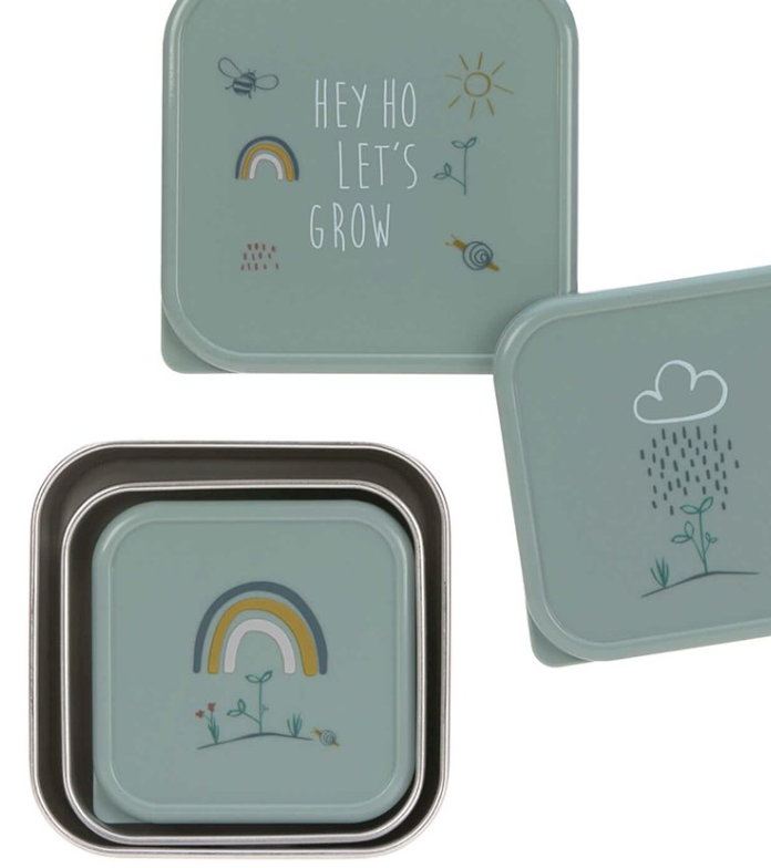Set 3 Cajitas de Almuerzo Ancero Inox RainBox -Lässig