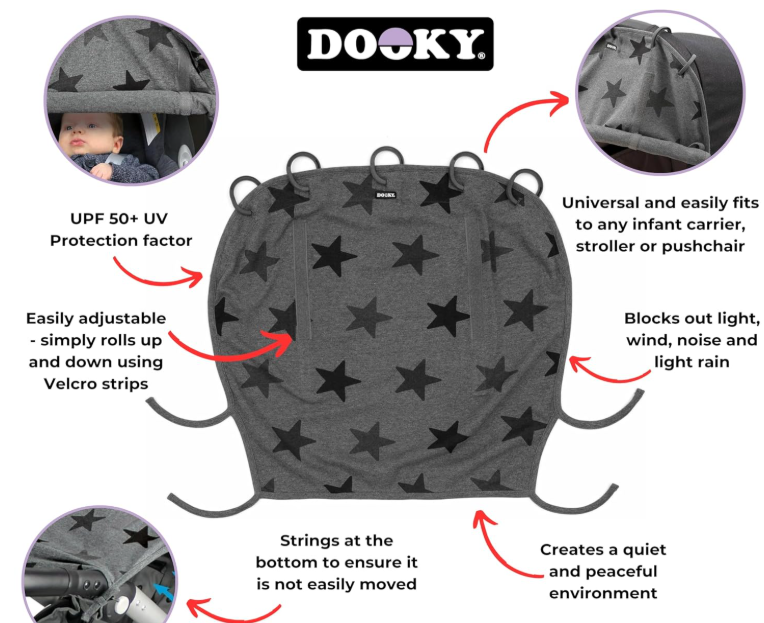 Dooky Cover Estrellas Rosa de Saro