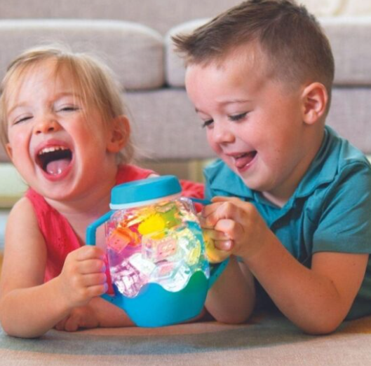 Sensory Play Jar Azul - Glo Pals