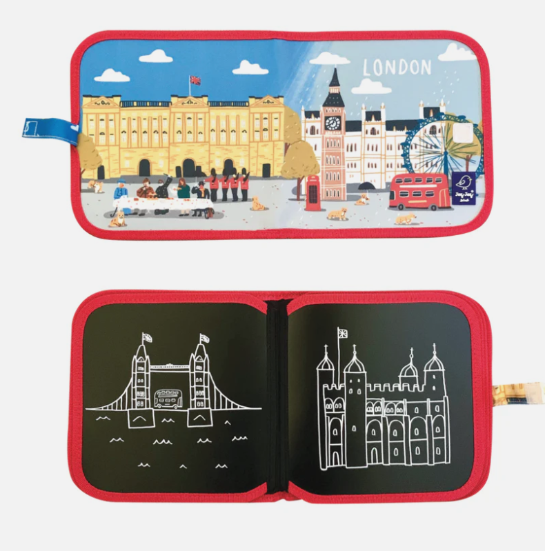 Libro Pizarra Portatil Con Tizas Sin Polvo London - Jag Jag Bird