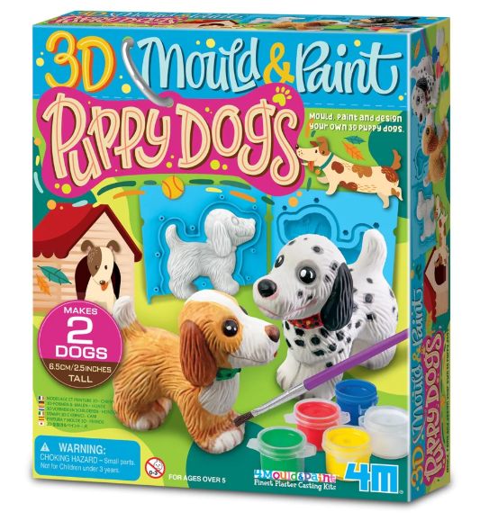 3D Mould & Paint Modela y Pinta Perritos 4M