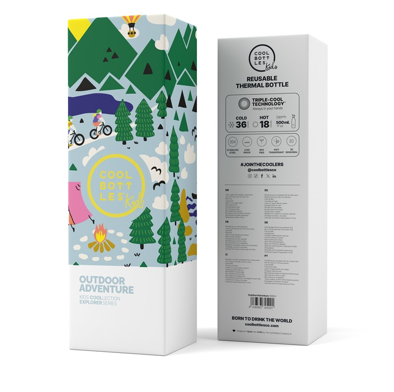 Botella Kids 500ml Outdoor Adventure - Cool Bottles