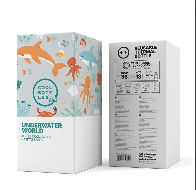Botella Kiddie 350ml Underwater - Cool Bottles