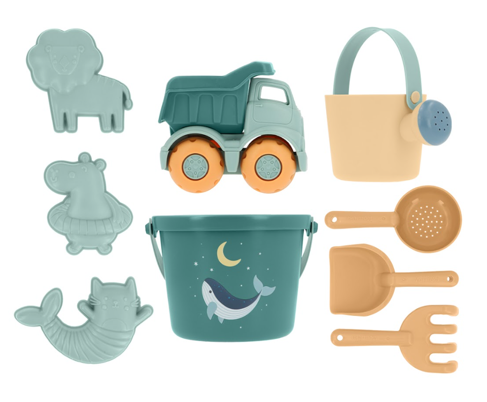 Set de Juego Playa Whale Teal - Monnëka