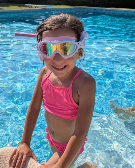 Máscara Infantil Rosas con Turbante Ballena (3 - 6 años) - Fun Water