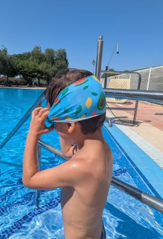 Gafas Infantil Azul Claro con Turbante Frutas (3 - 12 años) - Fun Water