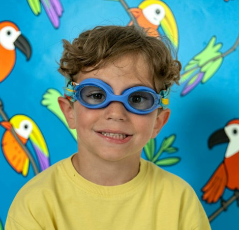 Gafas Infantil Azul Oscuro con Turbante Tucanes (3 - 12 años) - Fun Water