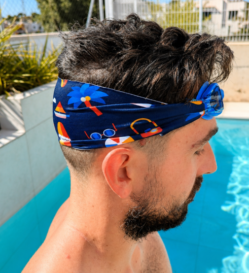 Gafas Infantil Azul Oscuro con Turbante Surf (3 - 12 años) - Fun Water