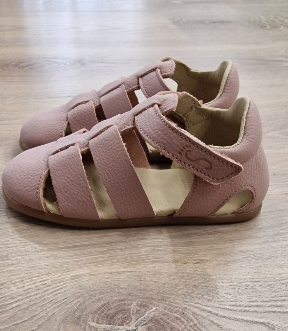 Sandalia Dinoflexi Lavanda pinK Puntera Cerrada Piso H Barefoot - Flexi Nens