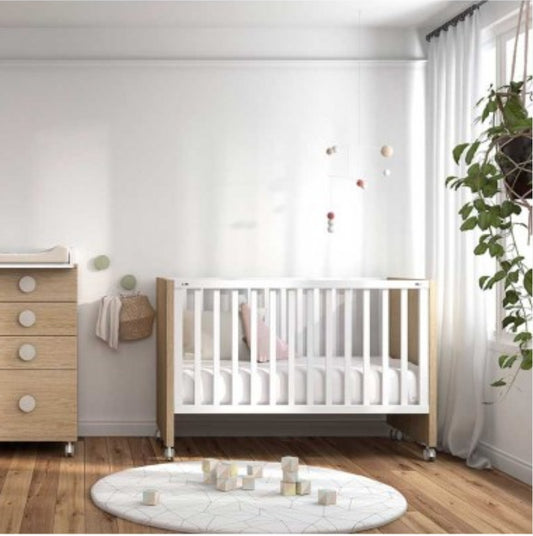 Cuna Luxor Colecho Lino/Blanca (RECOGIDA EN TIENDA, ARTÍCULO EXPOSICIÓN)