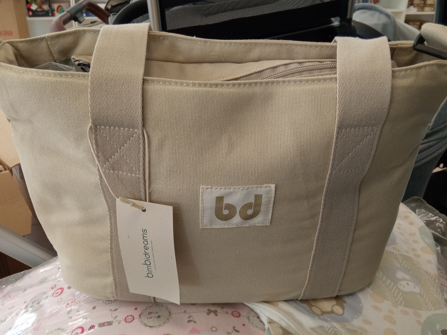 Bolso Organizador Crossbody Milano Beige - Bimbidreams