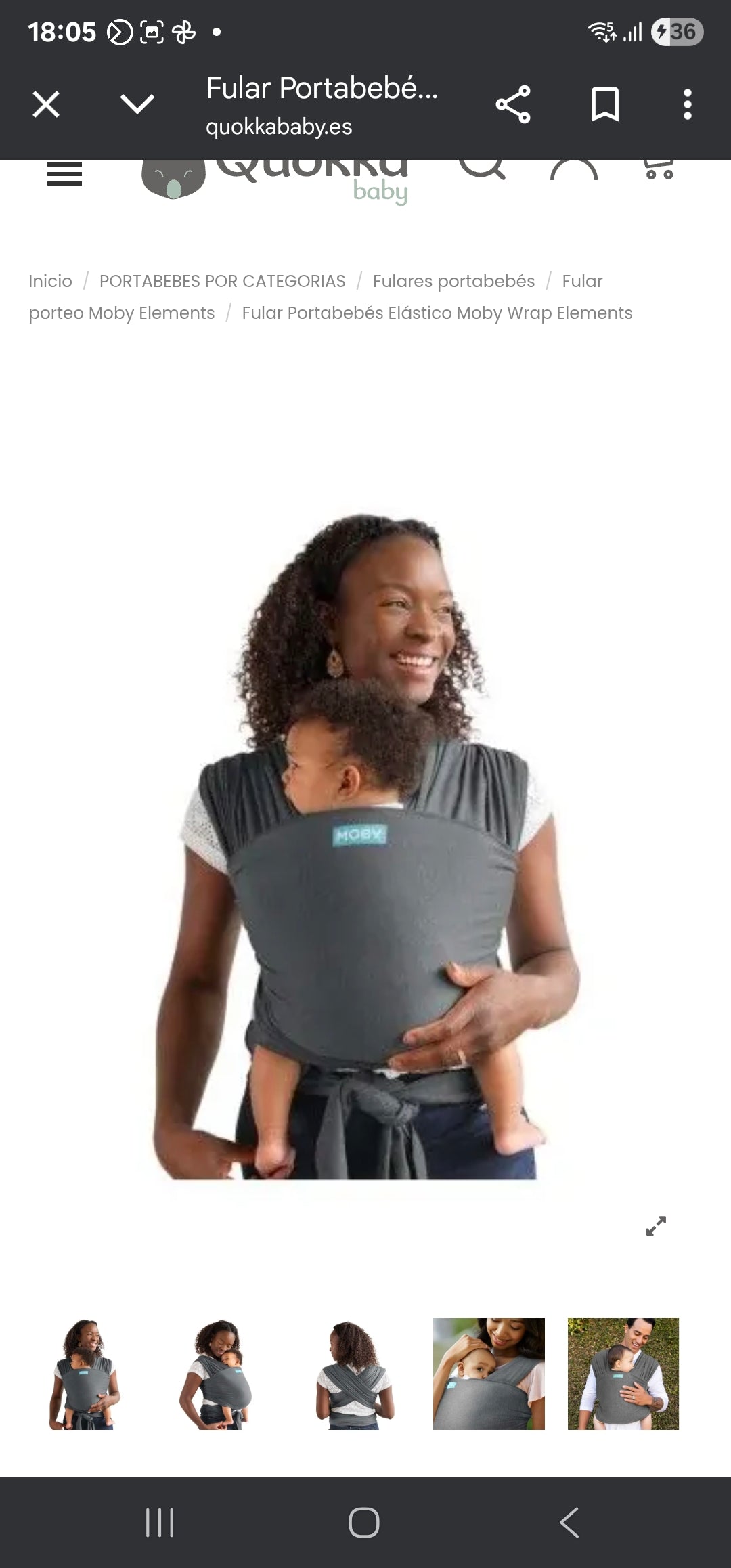 Fular Semielástico Asphat - Moby