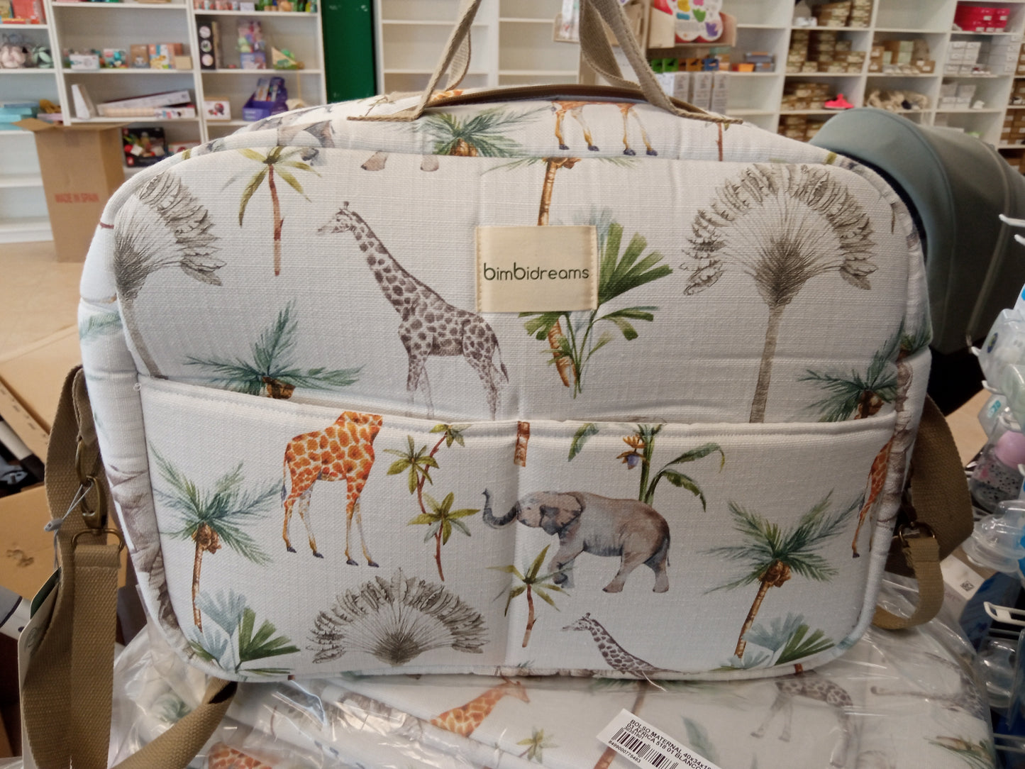 Bolso Maternal África Blanco - Bimbidreams