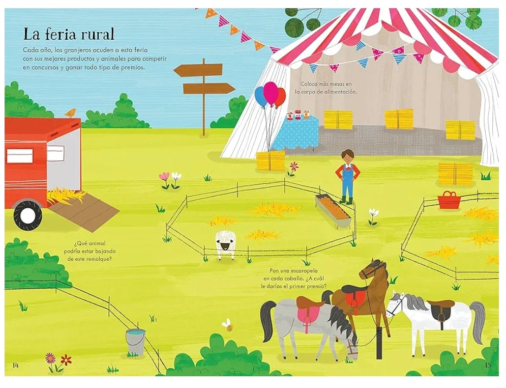 La Granja Mi Primer Libro De Pegatinas - Usborne