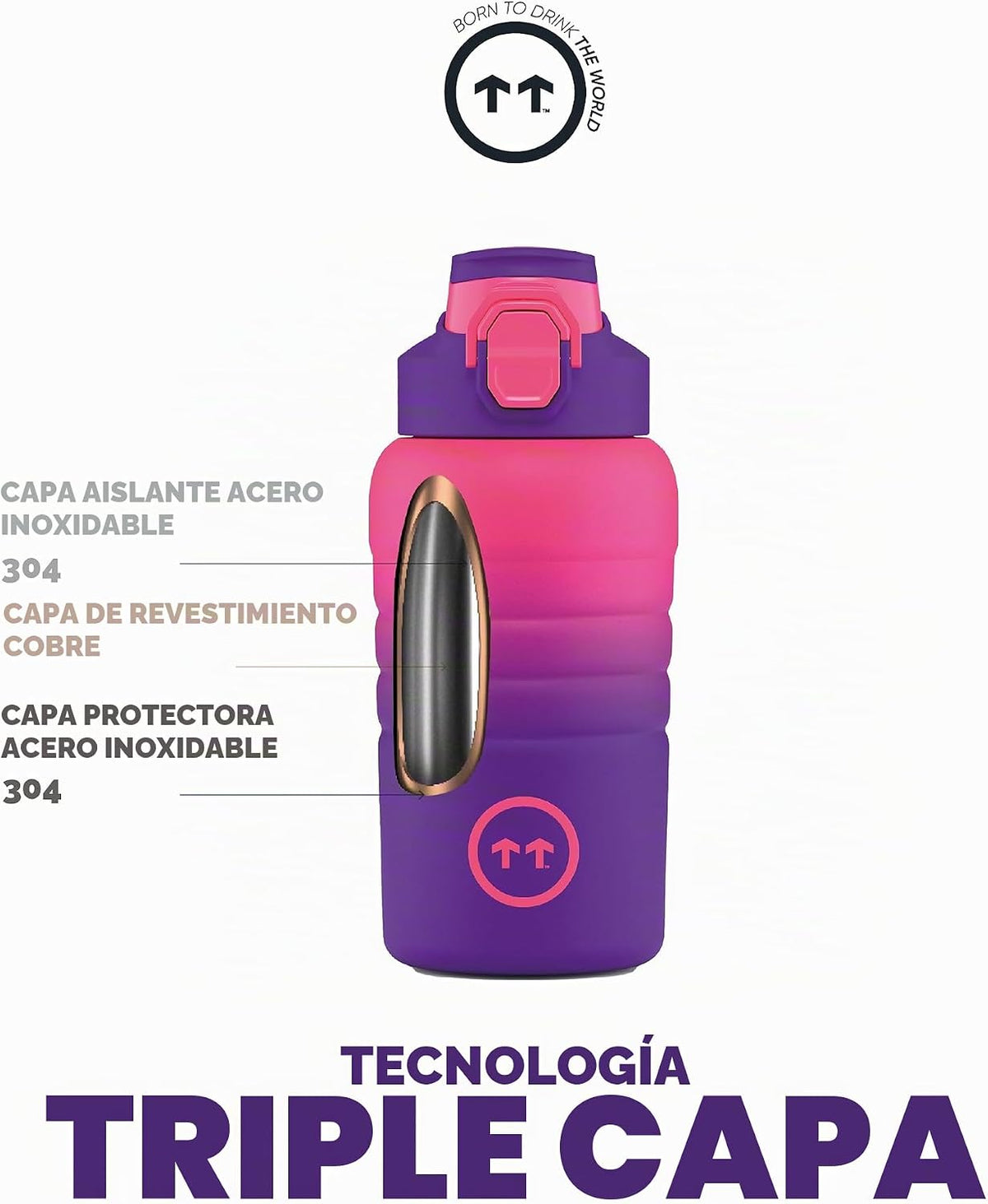 Botella 500ml The Sport Bottle Los Angeles - Cool Bottles